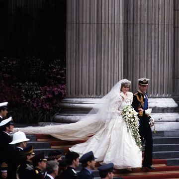 london   july 29 file photo prince charles, prince of wales and diana, princess of wales leave st pauls cathedral following their wedding  july 29, 1981 in london, england   photo by anwar husseingetty images