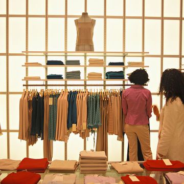 women shopping at zara clothing store